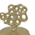 thumbnail image 3 of A&B Home Percy Aluminum Lidded Glass Jar - 7.5"Dia. x 12"H - Grey/Gold, 3 of 5