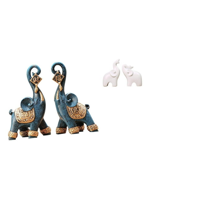 Figura de elefante,Figuras de elefantes,estatuas,adornos de animales,Escultura coleccionable para dormitorio,decoración del hogar,regalo.,Escultura de elefante,Esculturas de elefantes de