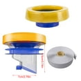 thumbnail image 3 of Floor Outlet Drain Pipe Flange Rings with Backflow Prevention Valves Toilet Bowl Gasket Flange Rings Easy to Install, 3 of 9