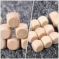 thumbnail image 4 of 100pcs Wooden Six-sided Blank Dices Square Blocks For Puzzle Game DIY Craft, 4 of 7