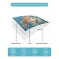 thumbnail image 4 of Full Size Quilt Bedding Set, Turtle Coastal Reversible Summer Quilt 3 Pieces, Nautical Ocean Summer Beach Coral Octopus Lightweight Bedspreads Coverlets with 2 Pillow Shams for All Seasons, 4 of 5