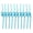 Light Blue 10pcs, variant on KGJQ 10PCS Spiral Plastic Straws, Colorful Twisted Translucent Drinking Straws, Food-Grade PETG Reusable Party Drink Accessories for Cocktails Juices Milk Tea