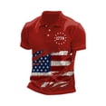 thumbnail image 2 of Short Sleeve Polo Shirts for Men 1776-2026 250th Anniversary Usa Shirt American Flag Print Casual Relaxed Fit Independence Day Patriotic Golf Tee Tops, 2 of 3