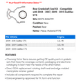 thumbnail image 2 of Rear Crankshaft Seal Kit - Compatible with 2004 - 2007, 2009 - 2015 Cadillac CTS 2005 2006 2010 2011 2012 2013 2014, 2 of 2
