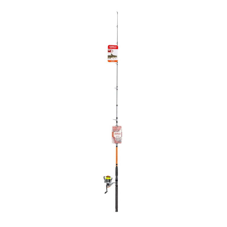 60 lb fishing line and rod reel set Zebco Ready Tackle Catfish 60sz 8 ft Spinning Combo