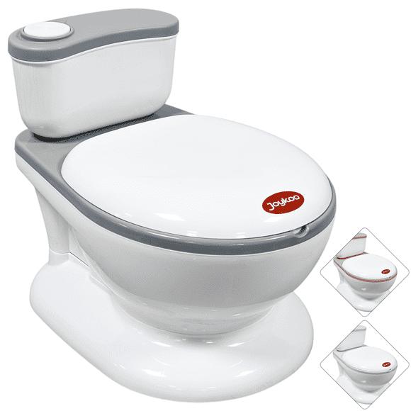 Bañito Entrenador Para Niños Joykoo Con Sistema Anti Salpicaduras  Gris