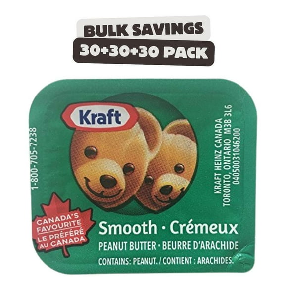 Kraft Peanut Butter Portion Pack - 90 Count Total