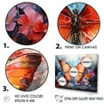 thumbnail image 3 of Designart "Lepidopteran Abstract Halos I" Animals Butterfly Floater Framed Wall Art Living Room, 3 of 5