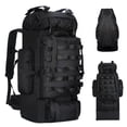 thumbnail image 1 of Mochila LibSkyln para Campamento y Senderismo 100L Impermeable Negra, 1 of 6