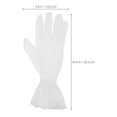 thumbnail image 5 of RENACLIPY White Bridal Gauze Gloves for Women, Elegant Wedding & Party Accessories, Comfortable Fit with Multiple Size Choices, 5 of 5