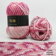 thumbnail image 3 of Coollooc Fine Knitted and Crocheted Cotton Yarn, 100% Long Staple Cotton Yarn Multicolour Gradient Yarn, Infant Sports, 50 g/1.6 oz (50 g/162 yds per Strand), 3 of 5