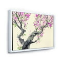 thumbnail image 3 of Designart 'The Japanese Tree With Purple Flowers On' Traditional Framed Canvas Wall Art Print, 3 of 5
