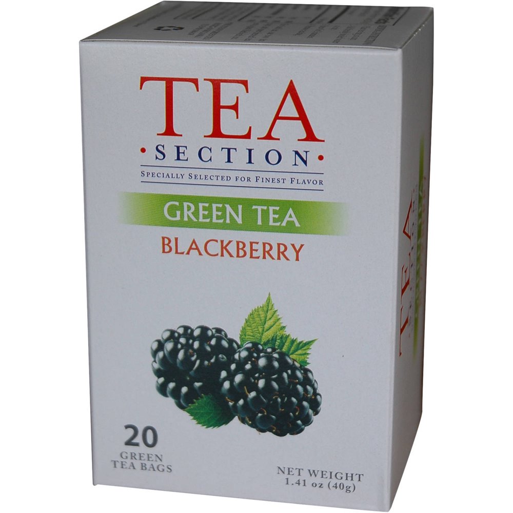Tea Section Blackberry Green Tea Bags, 20 count, 1.41 oz