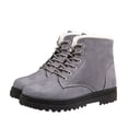 thumbnail image 6 of KEGIRLOM Women's Fashionable Casual Versatile Plus-Size Snow Boots Lightweight And Comfortable Fall And Winter Style Trendy Short Boots With Fleece Lining. Gray Size 10, 6 of 7