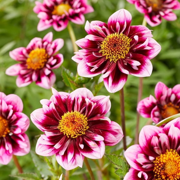 Liquid Desire Decorative Dahlia Flower Tubers - 3 Bulbs per Pack - Attracts Butterflies and Hummingbirds - Deer Resistant - Good as Cut Flowers - Grows Well In Containers