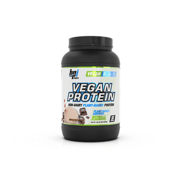 BPI Vegan Protein: Non-Dairy, Plant-Based Protein Powder, Delicious Chocolate Flavor, 1.9lbs