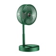 thumbnail image 2 of Ventilador plegable, ventilador de escritorio, portátil, silencioso, 3 velocidades, ventilador de pie alimentado por USB, miniventilador de mano para verde, 2 of 8
