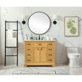 thumbnail image 6 of 42 inch single bathroom vanity in natural wood, 6 of 8