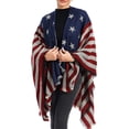 thumbnail image 3 of Coofit Châle Ouvert devant Épais Foulard Pashmina Poncho Cape pour Femmes Dames, 3 of 10