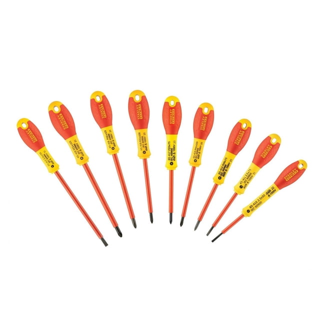 Stanley Hand Tools Fatmax Vde Insulated Screwdriver Set, 10 Piece
