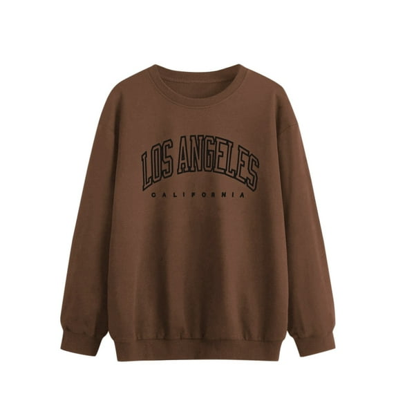 Long Sleeve Tops Comfy Retro Tops Tunic Sweatshirts Daily Tops O Neck Loose Pullover Women Graphic Sweatshirts