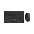 thumbnail image 1 of 1 Set Wireless Keyboard Quick Response Long Standby Time Slim Tablet Noiseless BT Mini Mouse for Notebook - Black 12, 1 of 5