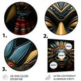 thumbnail image 3 of Designart "Tribes Chokwe African Pwo I" African Tribes Metal Wall Art, 3 of 5