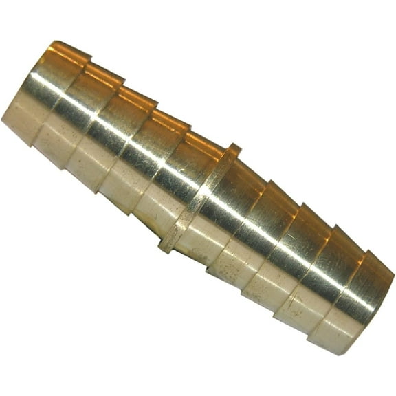 LASCO 17-7549 1/2-Inch Hose Barb by 1/2-Inch Hose Barb Brass Coupling