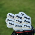 thumbnail image 2 of PING Golf Iron Headcover Set – Universal Fit Protective Covers for Iron Clubs, Magnetic Closure, Durable Lightweight Design, Stylish Golf Gear Accessory (White), 2 of 6