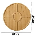 thumbnail image 2 of Bandeja de madera Zhivalor decorativa redonda, 2 of 5