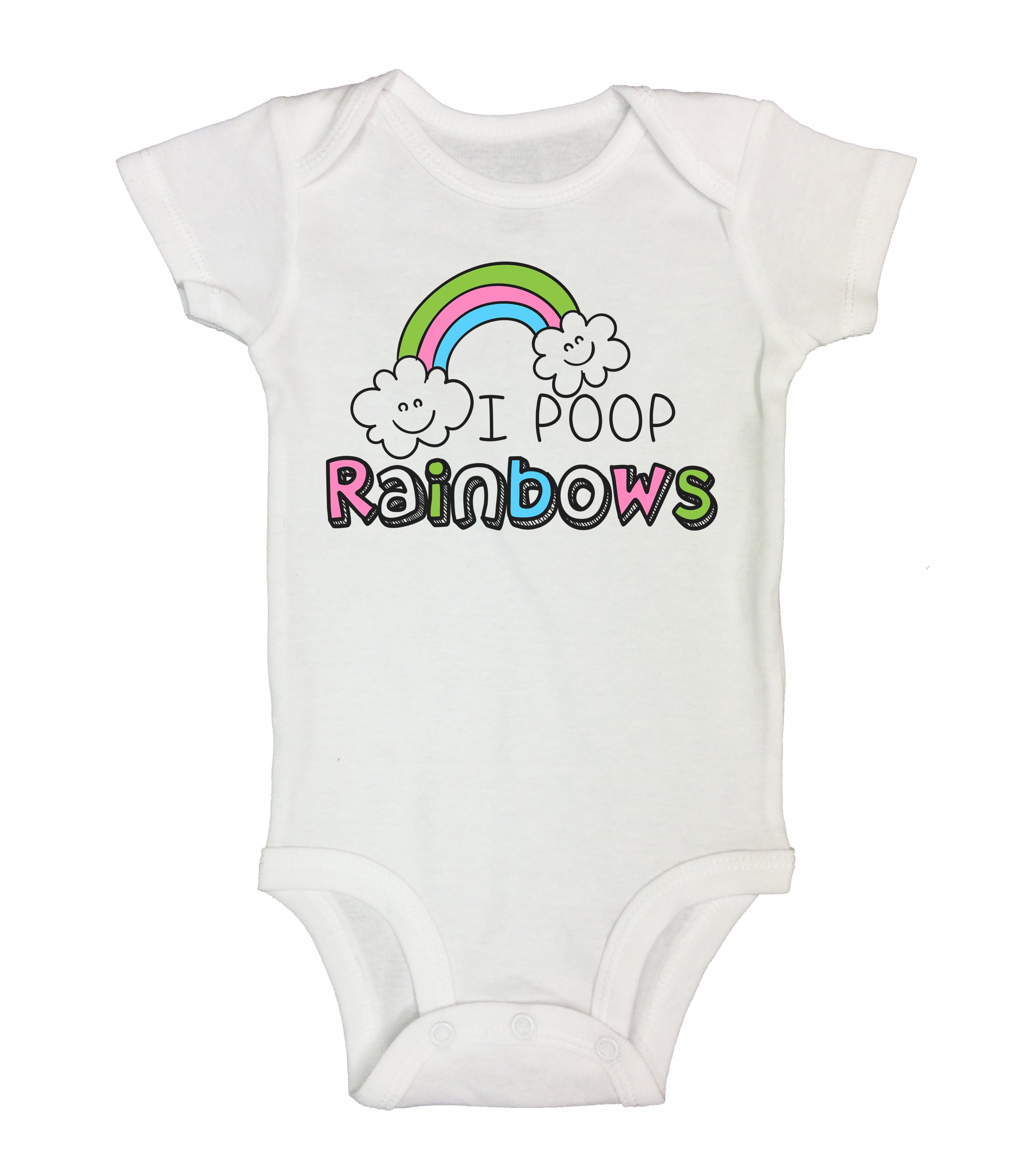 Infant Baby Boys Bodysuit Short-Sleeve Onesie I Pooped Today Print Outfit