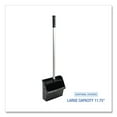 thumbnail image 2 of 34 in. Plastic/Aluminum Handle 11-3/4 in. Wide Lobby Dust Pan - Black/Silver, 2 of 2