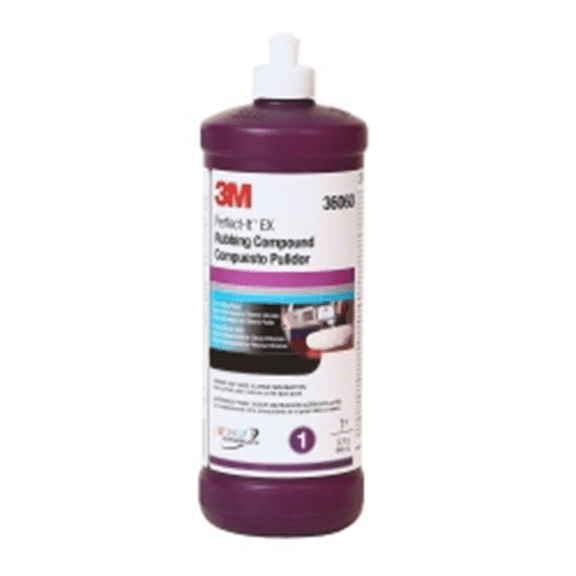3M Automotive 36060 Perfect-It EX Rubbing Compound, Quart