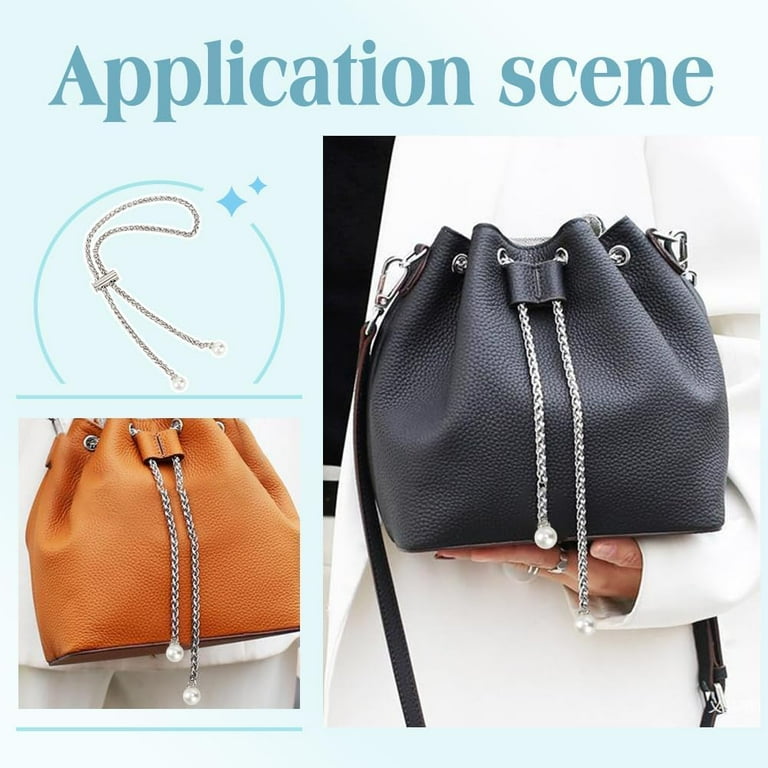 2Pcs Rhinestone Bucket Bag Drawstring Replacement 25.5 Inch 2Pcs Rhinestone Bucket Bag Drawstring Replacement 25.5 Inch