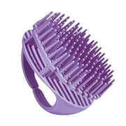EARSTMAKEUP Hair Scalp Massager Shampoo Brush with Soft Silicone Bristles for Scalp Care and Hair Growth, Shower Head Scalp Scrubber Exfoliator for Dandruff, Wet & Dry for Men, Women and Kids,Black