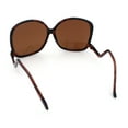 thumbnail image 7 of Womens Oversized Butterfly Swan Drop Temple Plastic Sunglasses Tortoise - Brown, 7 of 7
