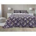 thumbnail image 1 of Meadow Comforter & Sham Bedding Set, Pastel Daisy Field Chamomile Blooms Aster Flower Gardening Spring, 3 pcs Duvet Set Microfiber Filling Quilt, 5 Sizes, Plum White and Orange, by Ambesonne, 1 of 4