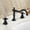 Black, variant on Vintage Bathroom Faucet, Hot and Cold Water Faucet, Brass Bathroom Faucet, 2 Handle Bathroom Faucet, Faucet for Bathroom Sink 3 Hole, Cross Handle Bathroom Faucet, Gold