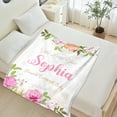 thumbnail image 5 of JML USA Custom Soft Flannel Blanket, Personalized Flower Throw with Text, Multiple Sizes Available, Quick Express Shipping, 5 of 5