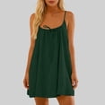 thumbnail image 3 of Uootdi Womens Spaghetti Strap Backless Dresses Casual Sundresses Bohemian Shift Dresses Summer Beach Wear Gift, 3 of 8