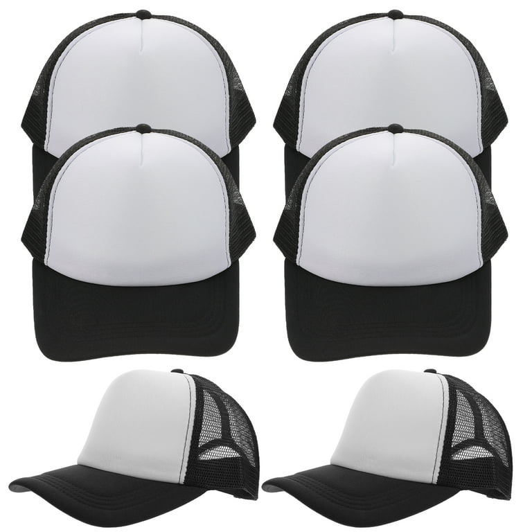 10pcs Heat Transfer Baseball Hats DIY Blank Printing Hat Mesh Sublimation  Hats 
