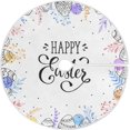 thumbnail image 1 of FMSHPON Easter Eggs Xmas Christmas Tree Skirt Stand Mat for Holiday Party Decoration Indoor Outdoor 48 inches, 1 of 6