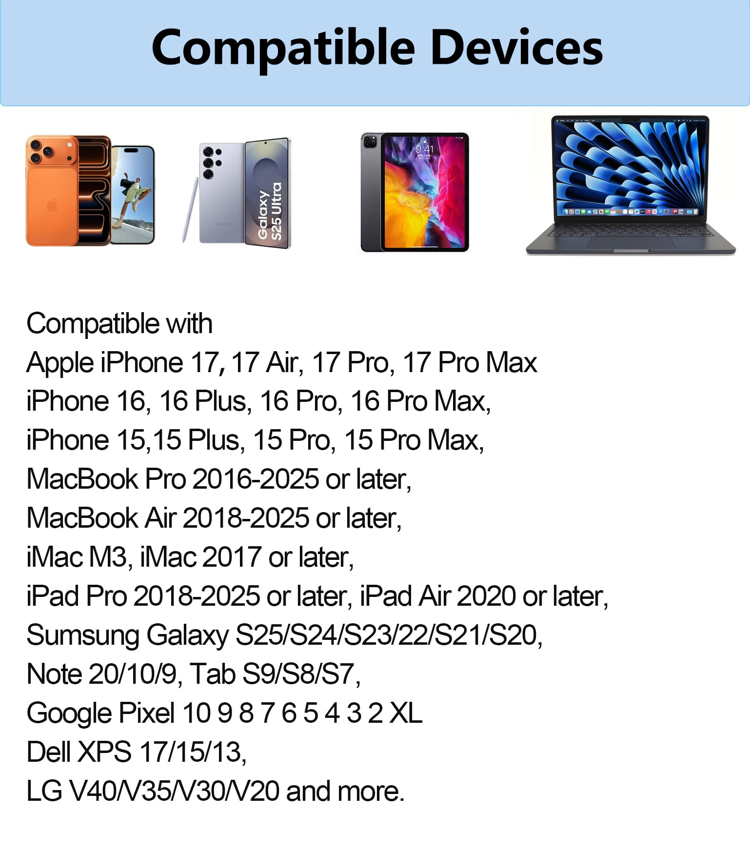 Apple USB C to HDMI Adapter 8K@60Hz for iPhone 15/16/17, MFi Certified Digital AV Converter with 100W PD for MacBook Pro/Air, iPad Pro, iMac, Galaxy S25/S24 and More