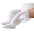 thumbnail image 1 of Infant Baby Girls Socks Cute Elastic Knee-Length Bowknot Ruffled Solid Lolita Socks Spanish Style, 1 of 5
