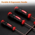 thumbnail image 6 of Uxcell 2pcs PH0 Phillips Screwdriver #0 9.25" Magnetic Screwdrivers 3.35" Heat-Treated S2 Alloy Steel with Ergonomic Handle for DIY Repairing, Red Brown, 6 of 7