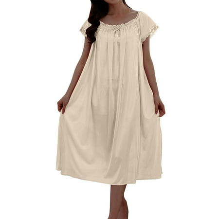 Puntoco Plus Size Nightdress Clearance Women s Nightdress Lingerie Sleepwear Pajamas