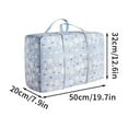 thumbnail image 2 of Carry On Water-Resistant Multi-function Duffel bag Collapsible Hand luggage bags for travel Large Lightweight, Storage Bags with Reinforced Handle ( Light blue chrysanthemum), 2 of 6