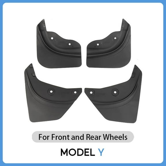 For Tesla Model Y Car Wheel Mud Flaps Splash Guards MudFlaps Front Rear Fender New Upgrade TPE Mudguards Protector