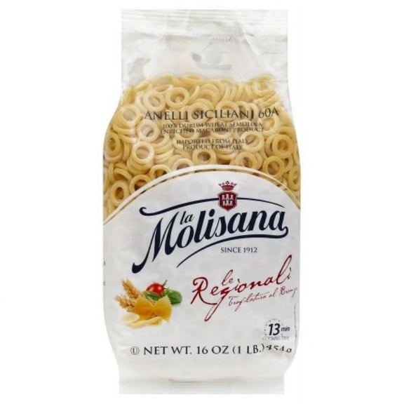 La Molisana Anelli Siciliani Pasta 16 oz (Pack of 12)