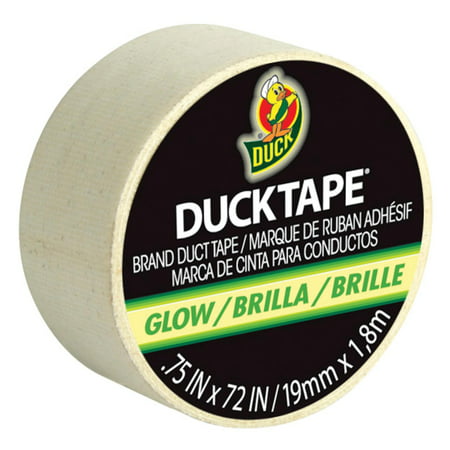 Duck Brand Glow-in-the-Dark Mini Duct Tape Roll, (Best Glow In The Dark Tape)